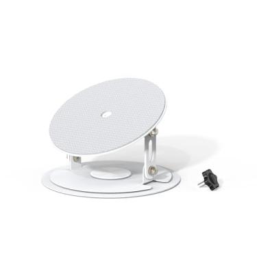 Imagem de Bettdow Suporte para projetor de aço carbono com parafuso de 6 mm para a maioria dos projetores, base giratória de 360°, suporte ajustável com fácil configuração - branco