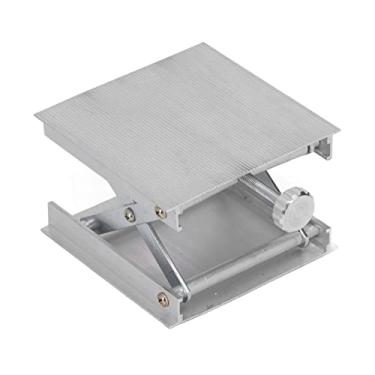 Imagem de Yosoo Health Gear Plataforma Elevatória de Liga de Alumínio Suporte de Nivelamento Manual Com Ajuste de Altura para Trabalhos Em Madeira, Gravação e Experimentos de Física