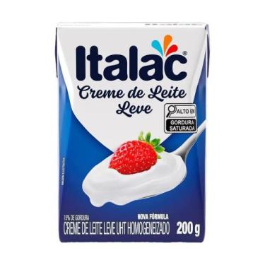 Imagem de Creme de Leite Italac 200g - Embalagem Tetra Pack com 24 Unidades