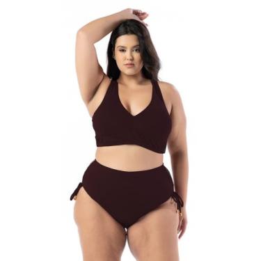 Imagem de Biquíni Plus Size Alças Largas Lateral Grossa Cintura Alta - WA modas,