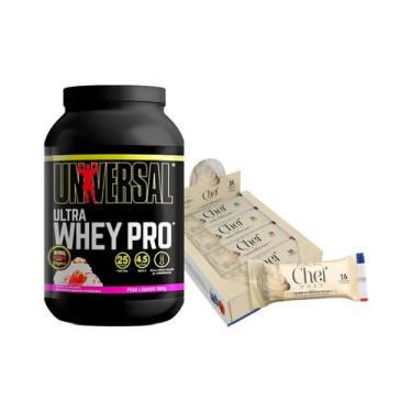 Imagem de Kit Ultra Whey Pro 900g Universal + Barra de Proteína Premium Display 