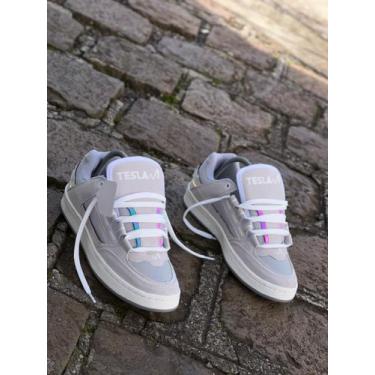 Imagem de Tênis Conforto Moda Estilo Skatista - Formem, Cinza, 39