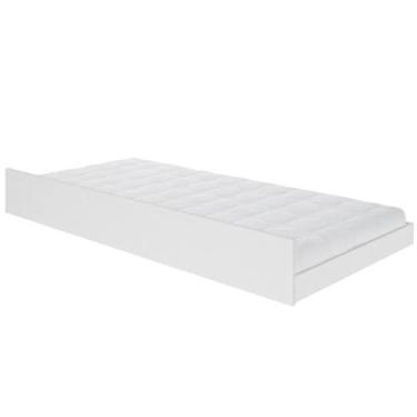 Imagem de Cama Auxiliar com Rodízios - Pura Magia - Casatema, Branco