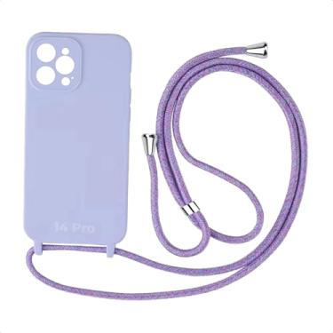 Imagem de Case Capa Capinha Facility Com Cordão Alça Para iPhone 14 Pro (Lilás)