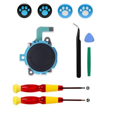 Imagem de de substituição (esquerda) compatível com Switch 2 (2025) controlador magnético, analógico polegar stick drift fix ferramentas kit de reparo chave de fenda ferramentas
