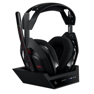 Imagem de Headset Gamer Sem Fio Logitech G Astro A50 LIGHTSPEED + Base Station (Gen 5) Com Tecnologia PLAYSYNC AUDIO e Conexão Bluetooth entre até 3 sistemas, Compatível Com Xbox Series X|S, PlayStation - Preto