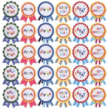 Imagem de OHPHCALL Adesivos de fita de prêmio 100 adesivos de professor crachá de vencedor de recompensa adesivos de troféu de crianças fitas de reconhecimento honroso para etiqueta DIY crianças