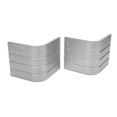 Imagem de Tbest Tampa de canto de convés de alumínio resistente, proteção de canto arredondado de 90 graus para pontão de barco, altura 8,5 cm a 8,5 cm a 8,5 cm de altura 8,5 cm a 8,5 cm