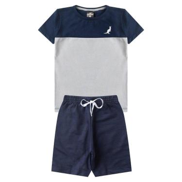 Imagem de Conjunto Infantil Menino Algodão Premium Verão Kangulu-Masculino