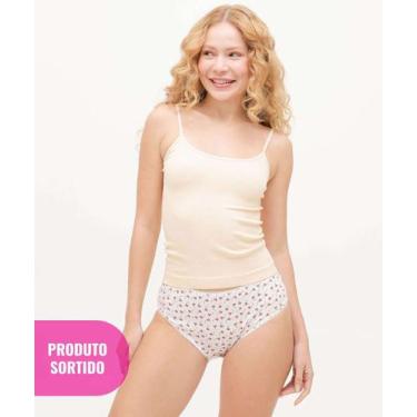 Imagem de Calcinha Sortida Feminina Cintura Alta Marisa-36060, Sortido, P