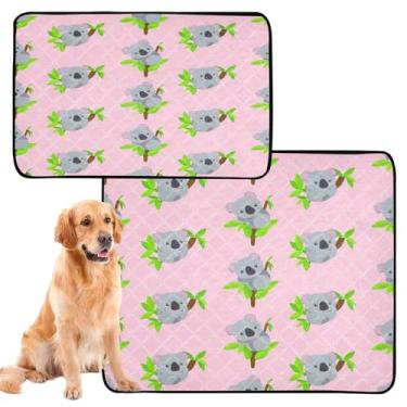 Imagem de CEBUGI Almofadas de xixi laváveis para cães, pacote com 3, almofadas impermeáveis para filhotes de cachorro, antiderrapante, à prova de vazamento, para cama de cercadinho, cama de coalas fofas