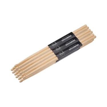 Imagem de Baquetas De Bordo Premium 5A/7A Duráveis Para Prática De Jazz E Percus