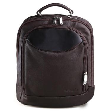 Imagem de Mochila de Couro Executiva Impermeável Masculina Rafarillo-Masculino