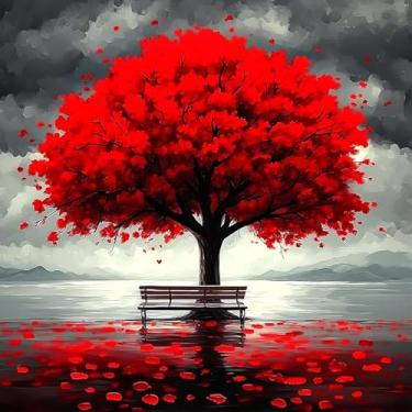 Imagem de Pintura por números para adultos e crianças, kits de pintura de árvore da vida por números em tela, kit de pintura de artista de números por número sem moldura DIY pintura a óleo tintas acrílicas