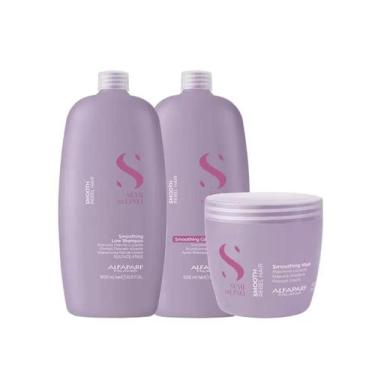 Imagem de Kit Alfaparf SDL Smooth Smoothing - Shampoo + Condicionador + Máscara