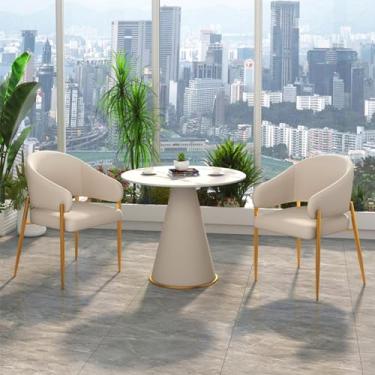 Imagem de (pt: Conjunto de mesa e cadeira de clube de recepção de escritório, mesa de negociação e cadeira, conjunto de mesa de jantar redonda de cozinha de café, mesas de sala de conferências, economia de