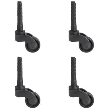 Imagem de Conjunto de 4 rodízios de latão sólido resistente - Seguro para todos os pisos, substituição perfeita para tapetes de chão, acabamento em bronze polido a óleo, design durável e elegante