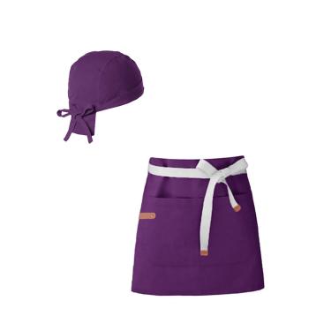 Imagem de Avental Cintura Bandana Roxo Açai Cafeteria Bar Restaurante