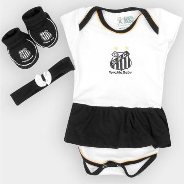 Imagem de Conjunto Santos Bebê Body + Sapatinho e Laço Menina-Feminino