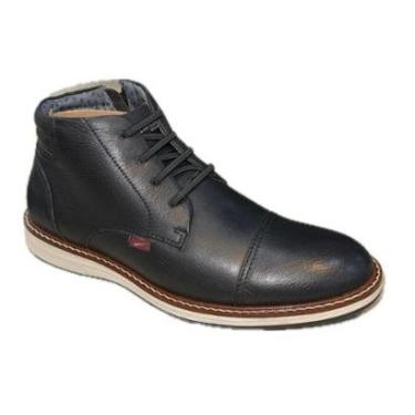 Imagem de Coturno Social Ferracini Kingston Couro Masculino Elegante-Masculino
