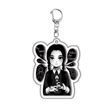 Imagem de Chaveiro acrílico Wednesday Addams Larissa Weems Design
