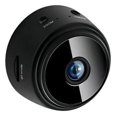 Imagem de Câmera Wifi Mini De Segurança Espiã Discreta A9 Grava Áudio Preto Visã