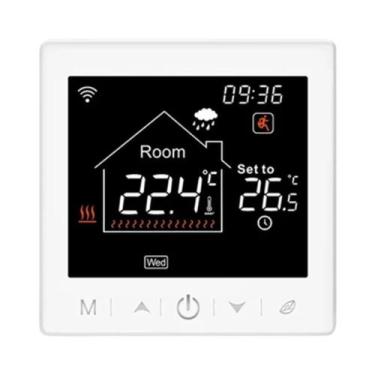 Imagem de Termostato Inteligente Wi-Fi Para Aquecimento De Piso, Caldeira a Gás,