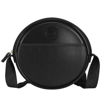 Imagem de Bolsa Redonda Moleca Tiracolo 50006 Feminina, Preto