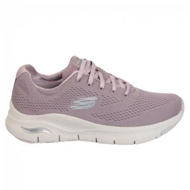 Imagem de Tênis Skechers Arch Fit 149057 Feminino, 34, Malva