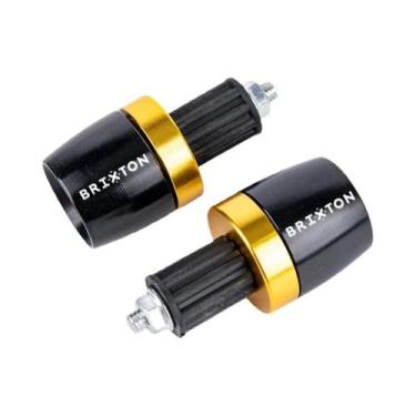 Imagem de Punhos De Guidão Pretos E Tampas De Extremidade Para Motocicletas BRIX