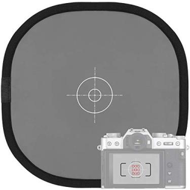 Imagem de Cartão cinza Anwenk cartão de equilíbrio branco 18% exposição cartão de fotografia calibração personalizada câmera checker vídeo, DSLR e filme, 12"x12"