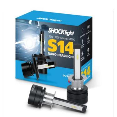 Imagem de Kit Led Nano S14 H1  6000K 3600Lm 12V - Shocklight