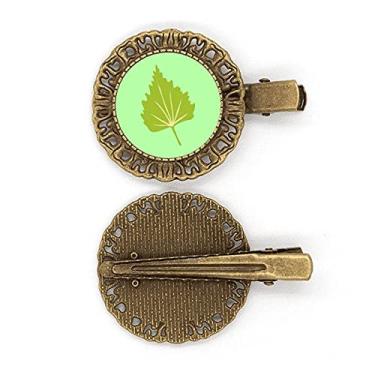 Imagem de Broche de cabelo com estampa de folhas de álamo Art Deco, presente moderno