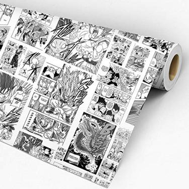 Imagem de Papel De Parede Adesivo Lavável Quarto Mangá Dragon Ball
