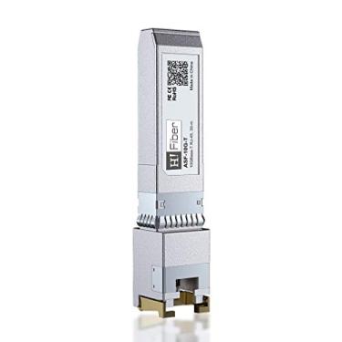 Imagem de Módulo H!Fiber 10Gb SFP+ para RJ45, Ethernet 10Gbase-T SFP+ Transceptor de Cobre Suporte 10G/5G/2,5G/1,25G, Compatível com Dell GP-10GSFP-T, TP-Link TL-SM5310-T, Ubiquiti, Unifi, Cat6a/Cat7,30m (98