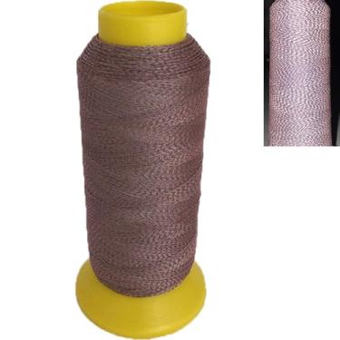 Imagem de Linha de bordado refletiva, linha de máquina de bordar de 9 cores, 1300 m (1421 anos), linha de bordado de poliéster para bordado, acolchoado e costura (rosa 1300 m/1421 anos)