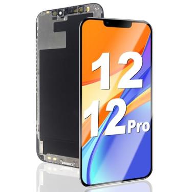 Imagem de Para iPhone 12/12 Pro Screen Replacement 15.5 cm, Atacado 3D Touch LCD Screen Display Digitalizador Quadro Montagem com Adesivo Impermeável, SEM Ferramentas de Reparo