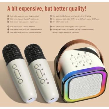 Imagem de Caixa de Som Bluetooth Karaoke com Dois Microfones: A festa começa aqu