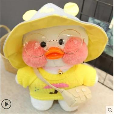 Imagem de Lalafanfan Pato de Pelúcia Amarelo 30cm, Brinquedo de Pelúcia, Pato de Pelúcia Kawaii (05)