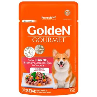 Imagem de Ração Úmida Golden Gourmet Sachê para Cães Adultos de Porte Pequeno Sa