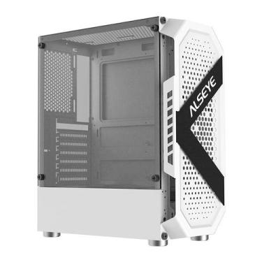 Imagem de Gabinete Gamer Alseye Cream, Mid-Tower, Lateral de Vidro, Branco, CREA