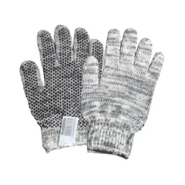 Imagem de Kit 25 Pares Luva Pano Pigmentada Mesclada 6 Fios Tricotada Reforçada 