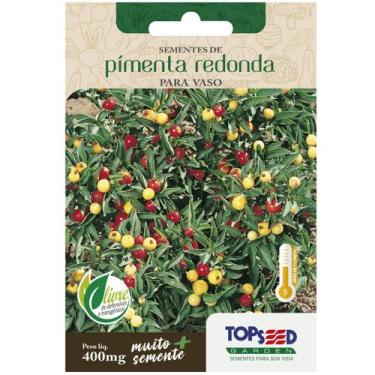 Imagem de Sementes de Pimenta Redonda para Vaso TOPSEED