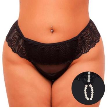Imagem de Calcinha Plus Size Tailandesa Master Tallyta - Yaffa, Preto