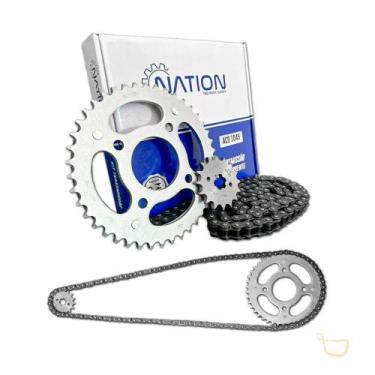 Imagem de Kit Relação Transmissão Yamaha Fazer 150/factor 150 Aço 1045 NATION