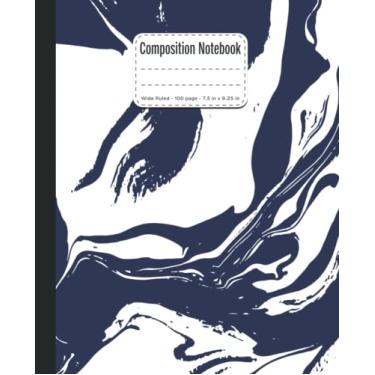 Imagem de Composition Notebook: Wide Ruled Paper Notebook Journal |Beautiful Liquid Marble | lined journal | Blank Wide Lined Workbook for Girls Boys Kids Teens Students