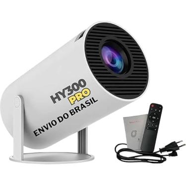 Imagem de Genérico Hy300 Wifi 6, Projetor Portátil 4K 1080p, Android 11, Branco com Wi-Fi e Bluetooth