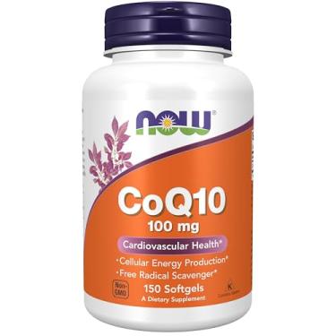 Imagem de NOW Foods - CoQ10 Para a Saúde Cardiovascular 100 mg. - 150 Cápsulas gelatinosas
