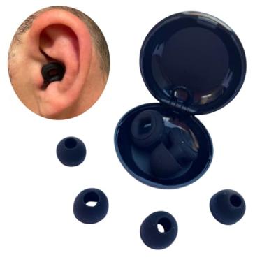 Imagem de Protetor Abafador Auricular - Tampão de Silicone de Ouvido para Dormir, Estudar e Natação - Earplug Redutor de Som Ruídos