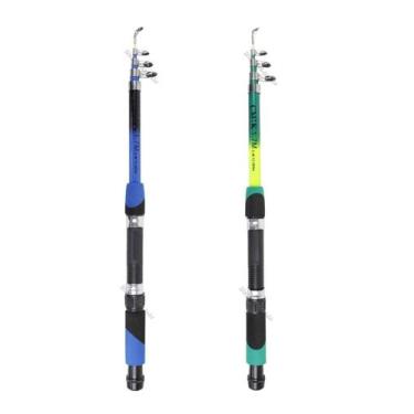 Imagem de Kit 2 Varas Para Molinete Telescópica Com Passador C.W (1,70m) 12-20lb
